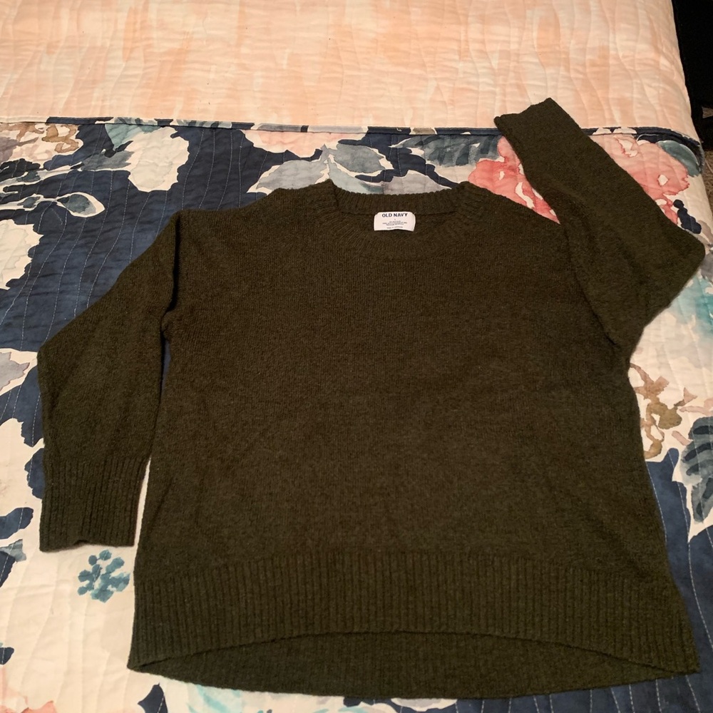 Old Navy Olive Crewneck Sweater